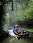 Photo 6X4 Canal Maintenance Boat In Woodseaves Cutting Shropshire The Fo C2012