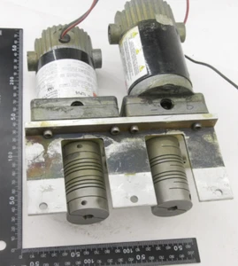 (2) Dayton Motor 1LPV6 DC Gearmotors 12V 2.1A 1/30HP 18RPM 144:1 Mounted USED - Picture 1 of 10