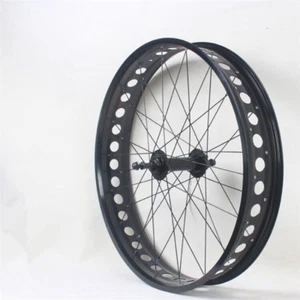 26X4.0 Snow Bike Wheel Fatbike Set 20 Inch Fat Bicycle Alloy Rims Disc Brake - Picture 1 of 22