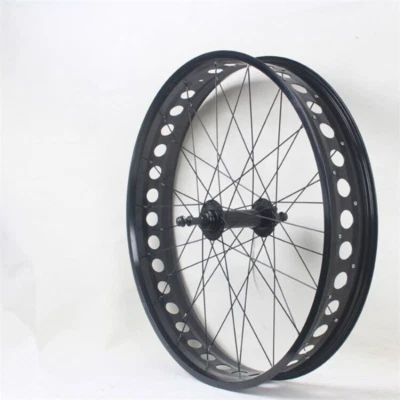 26X4.0 Snow Bike Wheel Fatbike Set 20 Inch Fat Bicycle Alloy Rims Disc Brake - Image 1 of 4