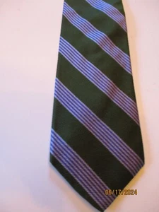 Corbata Brooks Brothers verde a rayas de seda - Imagen 1 de 2
