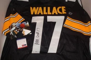 Mike Wallace signed Pittsburgh Steelers jersey - PSA/DNA - Pro Bowl WR - Picture 1 of 1