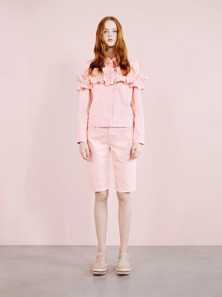 Pantalones Cortos J Brand Simone Rocha Volantes Rosa 27 Foto 1 de 1