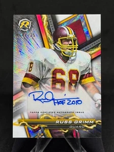 Russ Grimm 2023 Topps Composite Resurgence Signatures White Surge /125 #RA-RGU - Picture 1 of 2