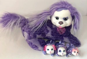 Puppy Surprise Tessa Purple Stuffed Animal 3 Babies Included - Picture 1 of 6