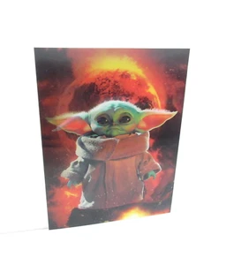 Star Wars Baby Yoda Grogu 3D Holographic Lenticular Poster 4 and 1 Pictures - Picture 1 of 4