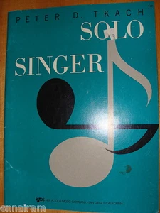 Libro de música de piano vocal Singer en solitario de Peter Tkach 1958 - Imagen 1 de 3