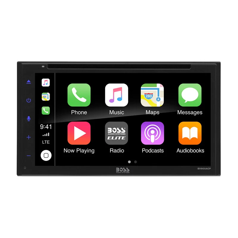 New Boss Elite BV900ACP 2-DIN 6.75" DVD Receiver w/ CarPlay 1-YEAR WARRANTY - Image 1 of 1