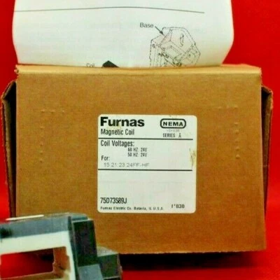 FURNAS MAGNETIC COIL 75D73589J SER A 24V/50-60HZ     ***NEW*** - Image 1 of 4