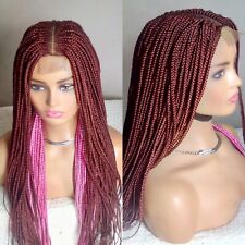 AFRICAN BRAIDED TRENDING TWO COLORS CLOSURE  WIGS ON KIM K 36" & 38"(XMAS SALES)