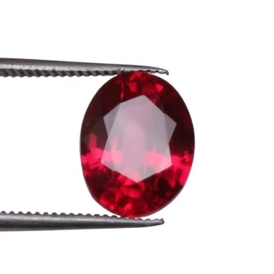 Blood Red Ruby 5.30 Ct. Oval Cut Mozambique Precious Loose Gemstone - Image 1 of 4