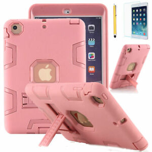 For Apple iPad Air (1st Generation) Shockproof Heavy Duty Rubber Case Stand