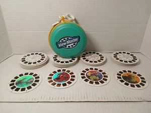 VIEW-MASTER TealHard Shell Zippered Storage Carry Case Lot Of 61 Reels  - Picture 1 of 5