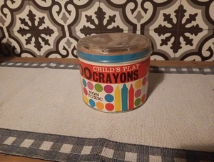 DE COLECCIÓN VIEJOS CRAYONES PARA JUEGOS INFANTILES CONTENEDOR DE ALMACENAMIENTO ANTIGUO RETRO INDUSTRIAS AVALON - Imagen 1 de 4