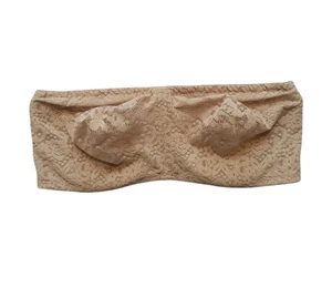 Pre-Owned WACOAL 36DD Nude Tan Beige Halo Lace Strapless Bra Women - Picture 1 of 12