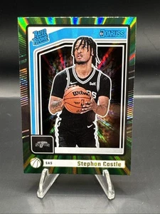 2024-25 Panini Donruss - Rated Rookie Stephon Castle #244 Holo Green Laser (RC) - Picture 1 of 2