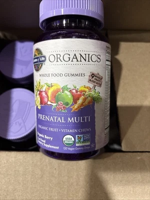 12x Vitaminas gomosas prenatales Garden of Life - 120 gomitas masticables de frutas reales 3/27 Foto 1 de 2