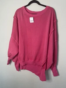 free people camden sweatshirt small In Pink - Picture 1 of 8