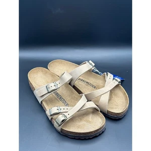 Birkenstock Franca Tabacco Brown Leather Sandals Size EU 40/ US 9-9.5 - Picture 1 of 9