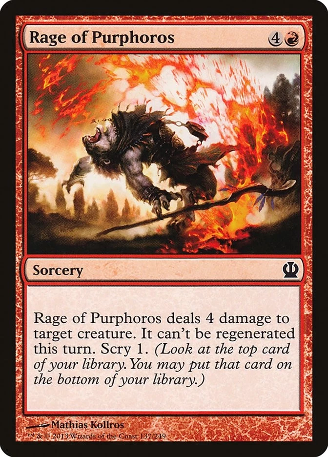 Rage of Purphoros [Theros] (THS 137) Near Mint - Image 1 of 1