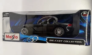 Dodge Viper SRT10 Maisto 1:18 Diecast Modellauto 2002 schwarz - Bild 1 von 4