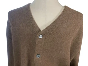 Vintage Fairway & Greene 100% Baby Alpaca Cardigan Sweater Knit Peru Men’s Large - Picture 1 of 7