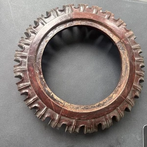 Vintage Rare Large Hand Carved Chinese Wooden Planter Stand - Picture 1 of 15