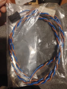 24V Netzteil Stecker 2 Draht Pigtail Kabelbaum Euro Spec Braun Blau - Bild 1 von 3