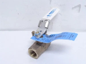 249790 New-No Box; Nibco T-585-80-LF-1/2 Lead-Free Bronze Ball Valve; 1/2NPT - Picture 1 of 4