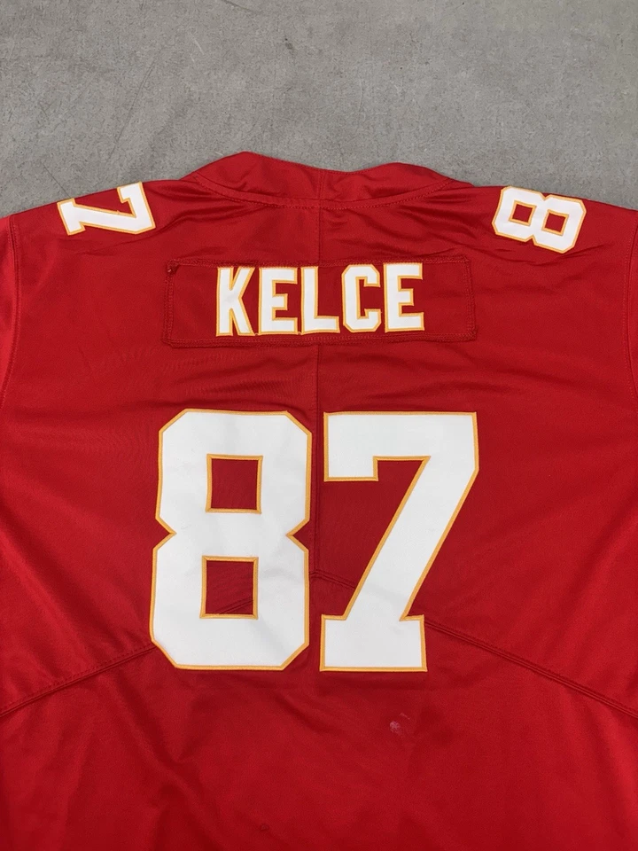 Camiseta Nike On Field Super Bowl LIV Kansas City Chiefs Travis Kelce #87 en rojo Foto 1 de 4