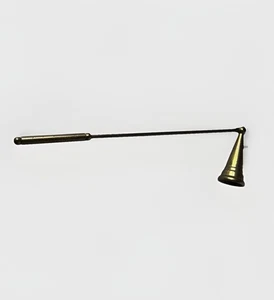 Vintage Solid Brass Candle Snuffer 12” Long 10” - 12” Long Sniffer - Picture 1 of 7
