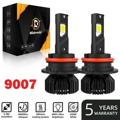 9007 LED Headlight Bulb Hi/Lo 1000000LM for Ford F-150 1992-2003 F-250 1992-1999 - Image 1 of 4
