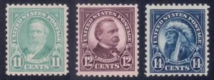 563,564,565 - 11¢,12¢,14¢ Fourth Bureaus (Flat Plate Printing) VF NH - CV $22.75 - Picture 1 of 4