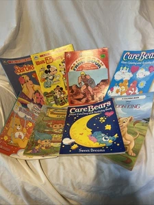 Vintage Lot of Coloring Books Disney Barbie Masters of the universe care bears - Bild 1 von 17