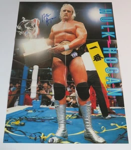 Hulk Hogan WWF WWE Signed Autograph Auto 1983 Canyon Japan 24x36 Poster JSA - Picture 1 of 8