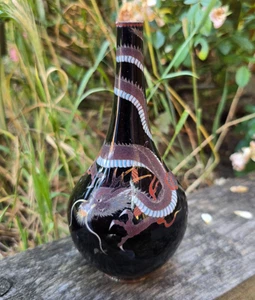 Japanische antike Cloisonne Vase Drache außergewöhnliche Qualität Meiji Namikawa ? - Bild 1 von 22