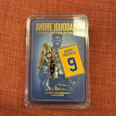 NUEVO Juego de prendedores de retiro de camiseta de Andre Iguodala #9 de los Golden State Warriors 2025 SGA Foto 1 de 2