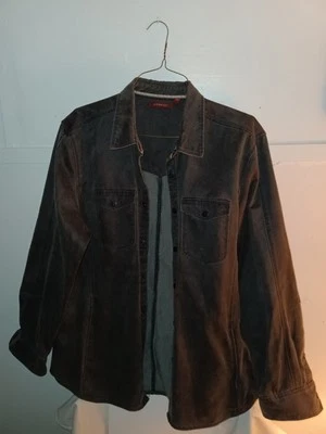 Jeremiah XL Men's Gray Faux Suede Shirt  - Image 1 of 4