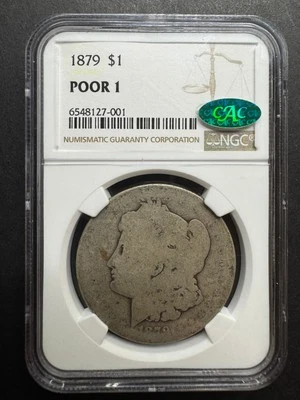 1879 Morgan $1 NGC Poor 1 Lowball Collection PO 01 Scarce Low Population Tough - Image 1 of 4