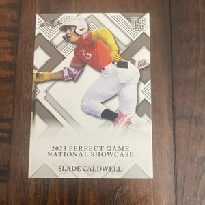 SLADE CALDWELL Rookie 2023 Leaf Perfect Game National Showcase RC #87 - Picture 1 of 2