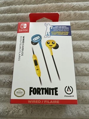 PowerA Wired Earbuds for Nintendo Switch (Peely) With Storage Pouch! New No Code - Image 1 of 2
