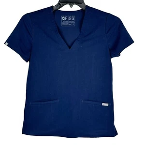 FIGS Technical Collection Women's Scrub Top Size XS Blue Short Sleeve FW1100 - Picture 1 of 5