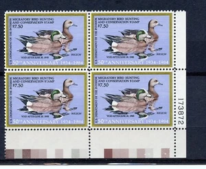 KMC4076-U.S. #RW51 (U614) Plate Block of 4, Federal Widgeons, MNH, Face $30.00 - Picture 1 of 1