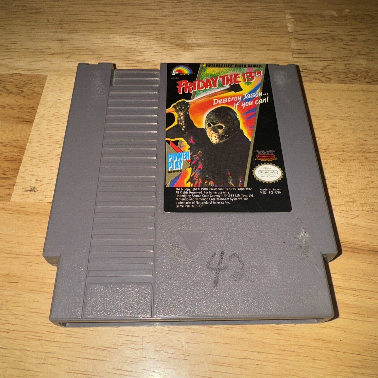 Friday the 13th Nintendo Entertainment System, 1989 NES Cartridge Only TESTED 