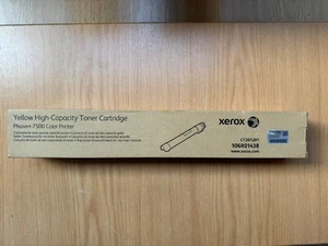 Xerox Phaser 7500 Yellow High Capacity Toner Cartridge 106R01438 Genuine New - Picture 1 of 1