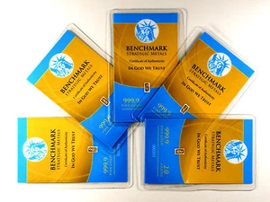 GOLD BULLION TIMES 5 PURE 24K GOLD BARS B7a SHIPS FREE IF YOU BUY 2 OR MORE - Picture 1 of 7