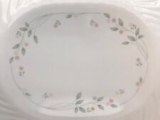 Vintage, Corelle English Meadow Tiny Floral 10” X 12” Oval Serving Platter Dish