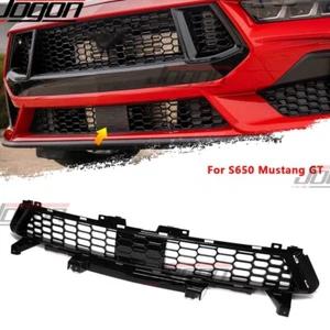 Parachoques de parrilla inferior central delantero negro ABS para Ford Mustang S650 GT 2024+ - Imagen 1 de 12