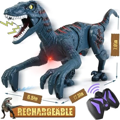 Remote Control Jurassic Dinosaur Toy Robot Action Walking Rechargeable 2.4Ghz - Image 1 of 4