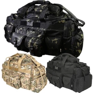 BOLSO DE MANO ARMY CAMO SAXON 125L BOLSO CADETE DE VIAJE DE FIN DE SEMANA MTP BTP NEGRO CAMUFLAJE - Imagen 1 de 20